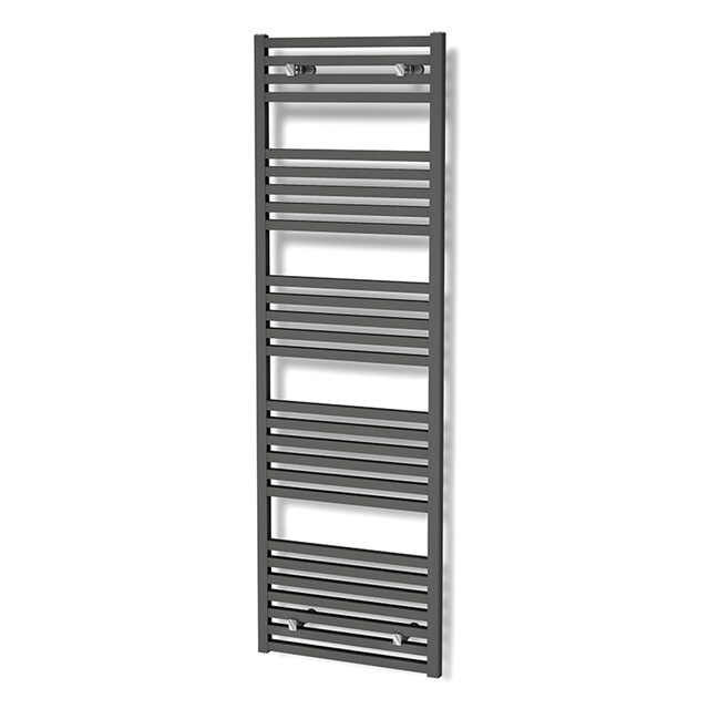 Maxaro Aluminium Handdoekradiator Zeus Donkergrijs Metallic 1270 Watt 50x174cm Verticaal