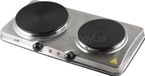 HOME Cuisinière électrique avec 2 plaques chauffantes, modèle HOME HGR04SS, acier inoxydable