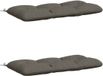 vidaXL - Set van 2 - Kussen - VIANEN - 100% - Polyester - Grijs