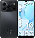 DOOGEE NOTE56 Lite - Dual SIM Smartphone - Android 16 - 12 GB RAM + 32 GB ROM / 2 TB TF - UNISOC SC9863A - 6150 mAh - 8,5 mm ultraslank - 6,56 inch HD+ - 8 MP + 5 MP - Face ID - Zwart