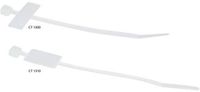 ACT kabelbinders voor markeringslabel, lengte 100 mm, breedte 2,5 mm CT1300
