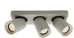 Artdelight Megano Opbouwspot GU10 3 Lichtpunten Rechthoek Grijs Metaal