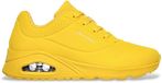 Skechers Uno Stand On Air Dames Sneakers Lage Sneakers Synthetisch Rubber Geel