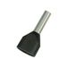 Vogt Verbindungstechnik 490212d Dubbele adereindhulzen 0.75 mm² Deels geïsoleerd Grijs 500 stuk(s)