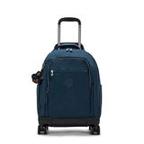 Kipling Trolleyrugzak met laptopvak Back To School New Zea Wheeled Backpack 26L True Blue Tonal donkerblauw 46cm