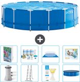 Intex Rond Frame Zwembad - 457 x 122 cm - Blauw