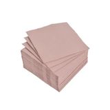 Homéa Set van 40 microwafelcocktailservetten, 2-laags, 25 x 25 cm, blush