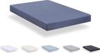 Todocama Hoeslaken van geborstelde microvezel, extra zacht, (bed 140 x 190/200 cm, grijsblauw)