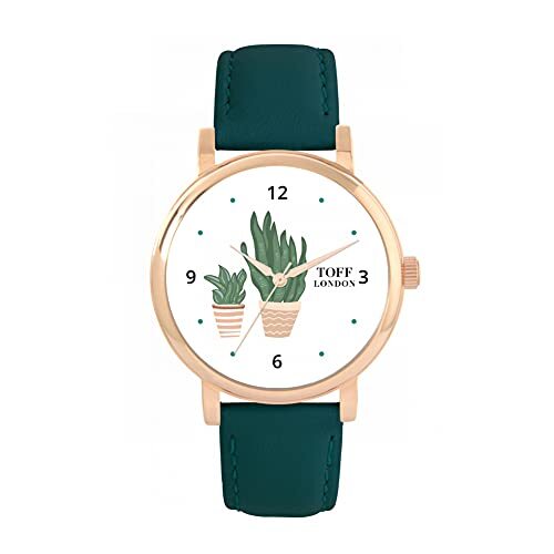 Toff London Roze potplanten horloge