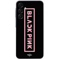 Maniacase Etui Samsung Galaxy A16 Blackpink VIP kaartjes Blackpink logo voorkant zwart