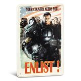 DPI Fallout metalen bord Enlist
