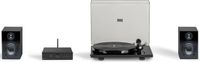 Pro-Ject True Hifi Stereo Set E Phono - Platenspeler - Stereo Versterker - Twee Boekenplank Speakers - Zwart/Zwart/Zwart