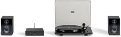Pro-Ject True Hifi Stereo Set E Phono - Platenspeler - Stereo Versterker - Twee Boekenplank Speakers - Zwart/Zwart/Zwart