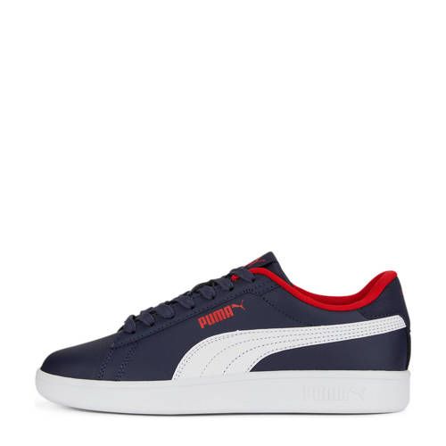 Puma Smash 3.0 Sneakers - Donkerblauw/Wit/Rood