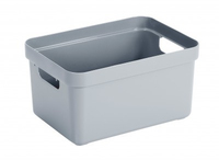 Sunware Sigma Home Storage Box - 13L - Grey - Rectangular