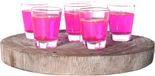 Alessandro Shotglaasjes Damasco - 6x stuks - glas - 60 ml
