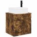 vidaXL Meuble-lavabo mural Chêne fumé 49 x 41 x 63 cm