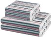 Ross 2 X serviette 2 X drap de douche - en set 4 pack Vita vert foncé / bleu