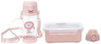 Olmitos Set gourde + boîte à lunch Rose Enfants
