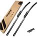 Visee Hexa - Lame d'essuie-glace - 600/580 mm - Noir - Flatblade - Avant - Fixation à clip