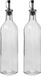 Vivalto Azijn/olie fles met schenktuit en dop - glas - 500 ml - 31 cm
