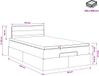 vidaXL Lit plateforme avec matelas Gris clair 120 x 200 cm Tissu