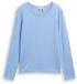 Tom Tailor - Basic gebreide trui met ronde hals - Maat XL - light fjord blue