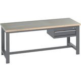 BOTT Werkbank met frame Cubio mpx - 1 lade - 2 m - BOTT(2)