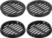 Merkloos 4pcs Round Soffit Ventilation, Black Plastic 80mm Soffit Ventilation Cover Circular Ventilation Grille Air Flows Easy for Bathroom, Office, Kitchen, Closet