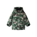 NAME IT MINI winterparka met print - groen/bruin/beige
