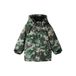 NAME IT MINI winterparka met print - groen/bruin/beige