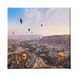 Homemania Afbeelding ballonnen natuur en landschappen voor woonkamer, slaapkamer, meerkleurig, 60 x 3 x 60 cm, HM20KNV60 x 60 – 22, polyester, hout