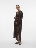 VERO MODA VMMGILLEA L/S SHIRT DRESS WVN VIP Dames Mini Jurk S Bruin Viscose