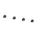 Essem Design Crochet petit Classic, lot de 4 Noir