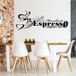 Sticker mural Espresso - 127x314 cm - Noir