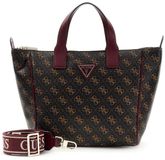 GUESS Follie Travel Small Tote Bag Brown Logo