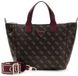 GUESS Follie Travel Small Tote Bag Brown Logo