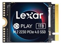 Lexar PLAY interne SSD, 1 TB, M.2 2230, PCIe Gen 4x4, 5200 MB/s, geschikt voor draagbare consoles en M.2 computers