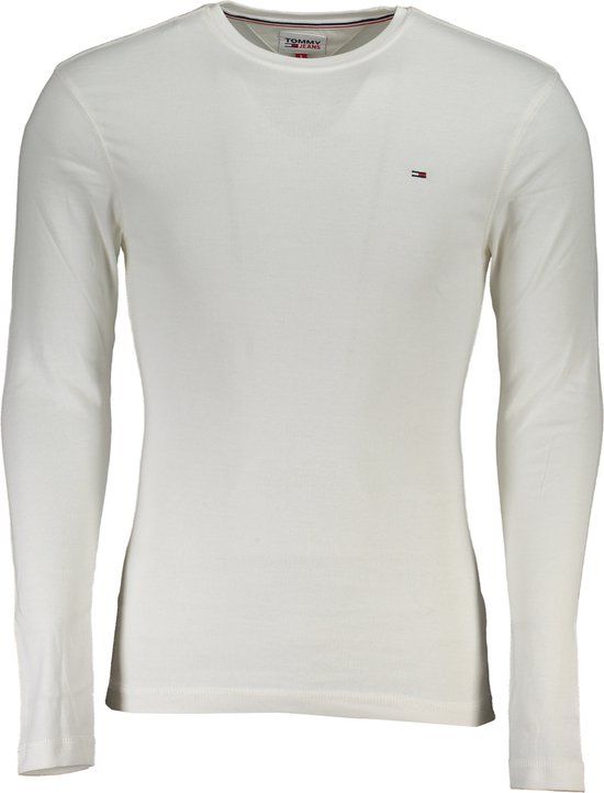 Tommy Jeans Longsleeve T-shirt Original Rib White - Men - White - Size M