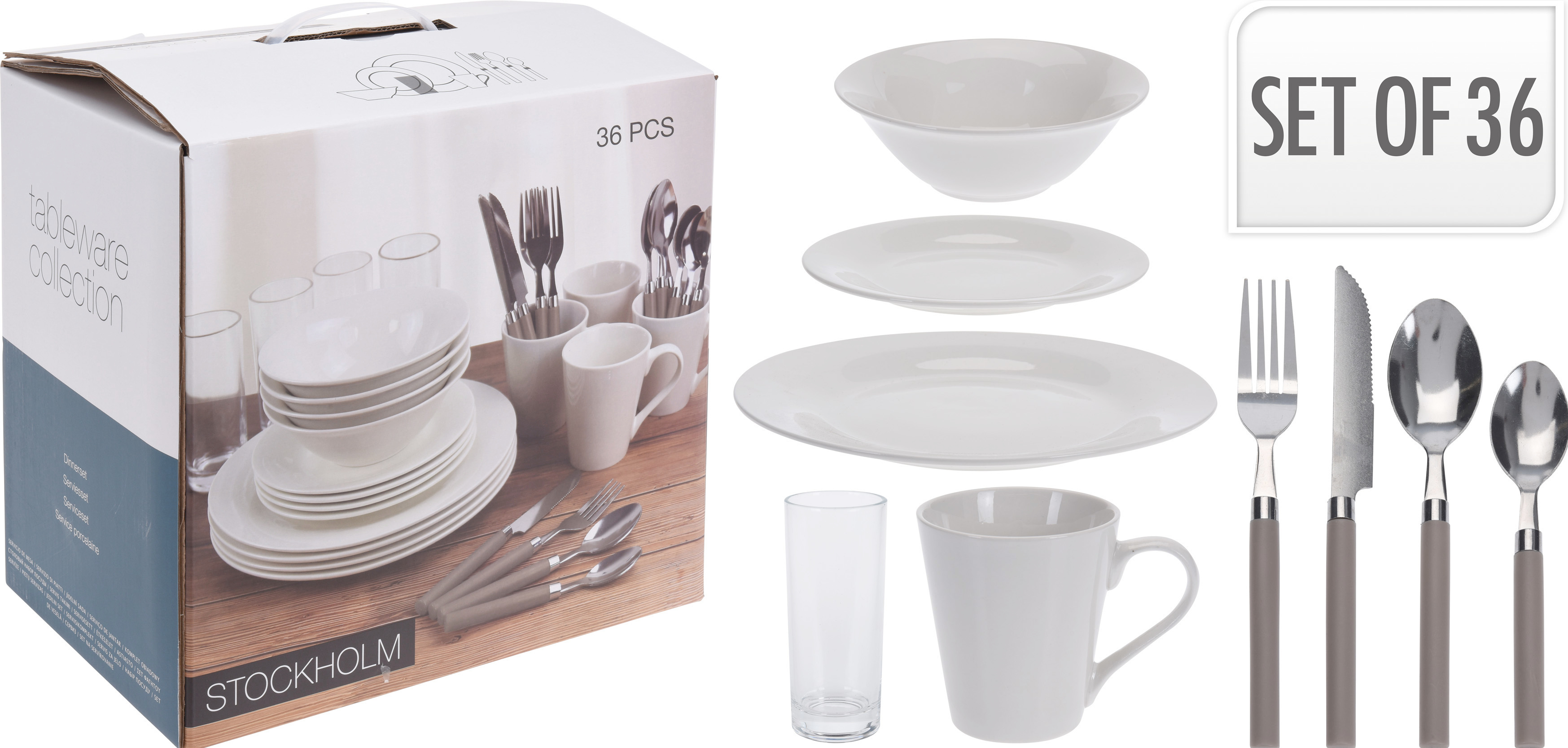 Excellent houseware porselein - 36-delig serviesset