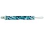 Nuby - Fopspeenlint - Stoffen fopspeenlint met plastic clip en koord - Blauw