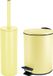Spirella Badkamer/toilet accessoires set - WC-borstel en pedaalemmer 3L - metaal - geel
