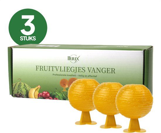 lluux Fruitvliegjes Vanger - 3 Stuks