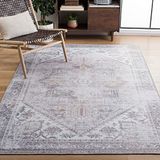 SAFAVIEH Tucson Collection - 3' x 5' Beige and Grey Non-Slip Rug