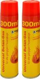 B-Camping Aansteker gas - 2x - 300 ml - butaan gasfles - navulling - voor kooktoestellen/aanstekers