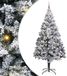 vidaXL Sapin de Noël artificiel Blanc 240 cm PVC et Acier et Plastique
