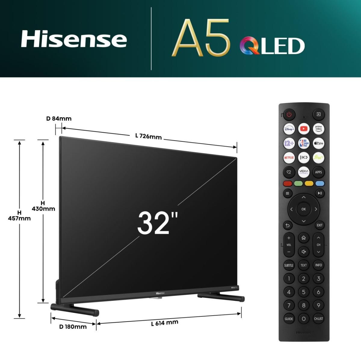 Hisense 32A5NQ / TV screen / 32 / 2024