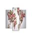 Homemania Wandafbeelding, 3-delig, voor woonkamer, slaapkamer, meerkleurig, 57 x 0,3 x 60 cm, HM203MDF225, MDF