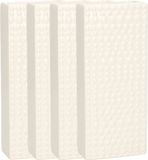 Gerimport Waterverdamper - 8x - creme wit - keramiek - 400 ml - radiatorbak luchtbevochtiger - 7,4 x 17,7 cm