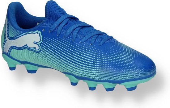 PUMA Future 7 Play FG/AG Jr - Blauw - Maat 38 - Heren